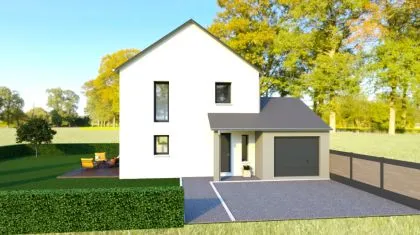 Projet de construction d'une maison 94 m² avec terrain à BOURG-DES-COMPTES (35)