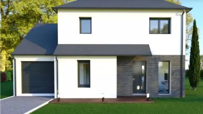 Projet de construction d'une maison 102 m² avec terrain à BOURG-DES-COMPTES (35)