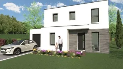 Projet de construction d'une maison 102 m² avec terrain à POLIGNE (35)