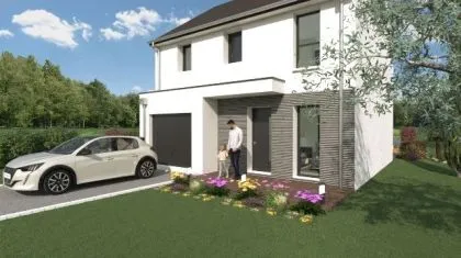 Projet de construction d'une maison 102 m² avec terrain à MONTAUBAN-DE-BRETAGNE (35)