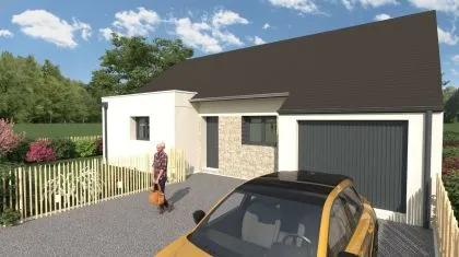 Projet de construction d'une maison 81 m² avec terrain à BAIN-DE-BRETAGNE (35)