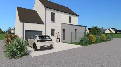 Projet de construction d'une maison 102 m² avec terrain à LA FRESNAIS (35)