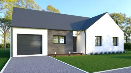 Projet de construction d'une maison 90.23 m² avec terrain à BAIN-DE-BRETAGNE (35)