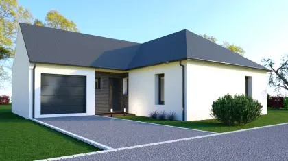 Projet de construction d'une maison 95.89 m² avec terrain à LA CHAPELLE-ERBREE (35)