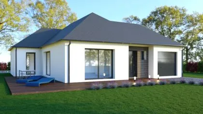 Projet de construction d'une maison 99.75 m² avec terrain à BONNEMAIN (35)