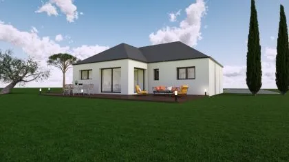 Projet de construction d'une maison 115.14 m² avec terrain à LOUVIGNE-DE-BAIS (35)