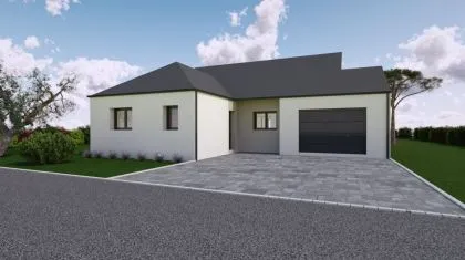 Projet de construction d'une maison 120.26 m² avec terrain à CINTRE (35)