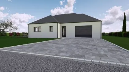 Projet de construction d'une maison 132.27 m² avec terrain à MELESSE (35)