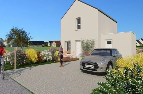 Photo maison 60&nbsp;m²<br>sur terrain 265&nbsp;m²