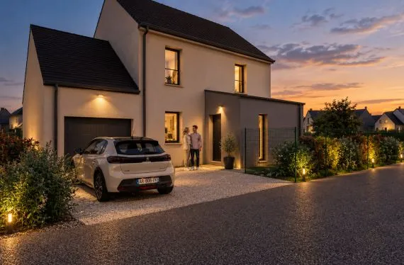 Photo maison 102&nbsp;m²<br>sur terrain 469&nbsp;m²