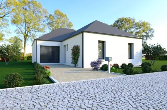 Photo maison 95&nbsp;m²<br>sur terrain 298&nbsp;m²
